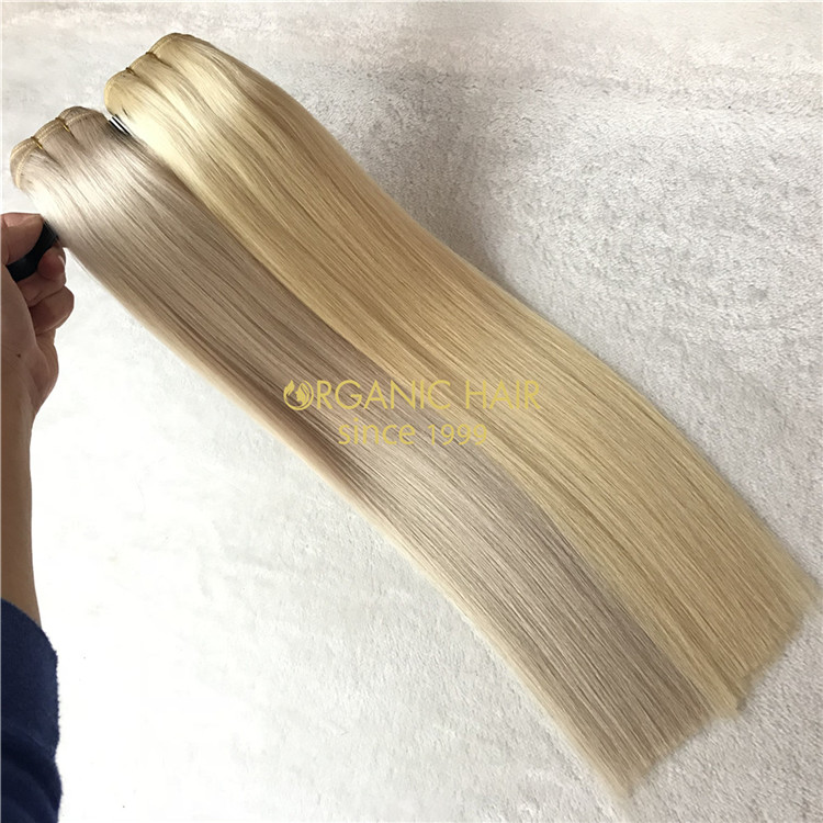 Human weft hair extensions #60color VS #60A X111